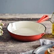 cast iron pan with pour spouts for draining